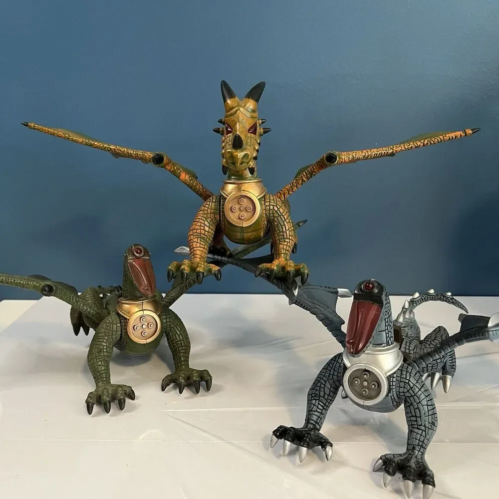 Mega Bloks Dragons Figures Lot of 3 For Parts Or Repair *Incomplete